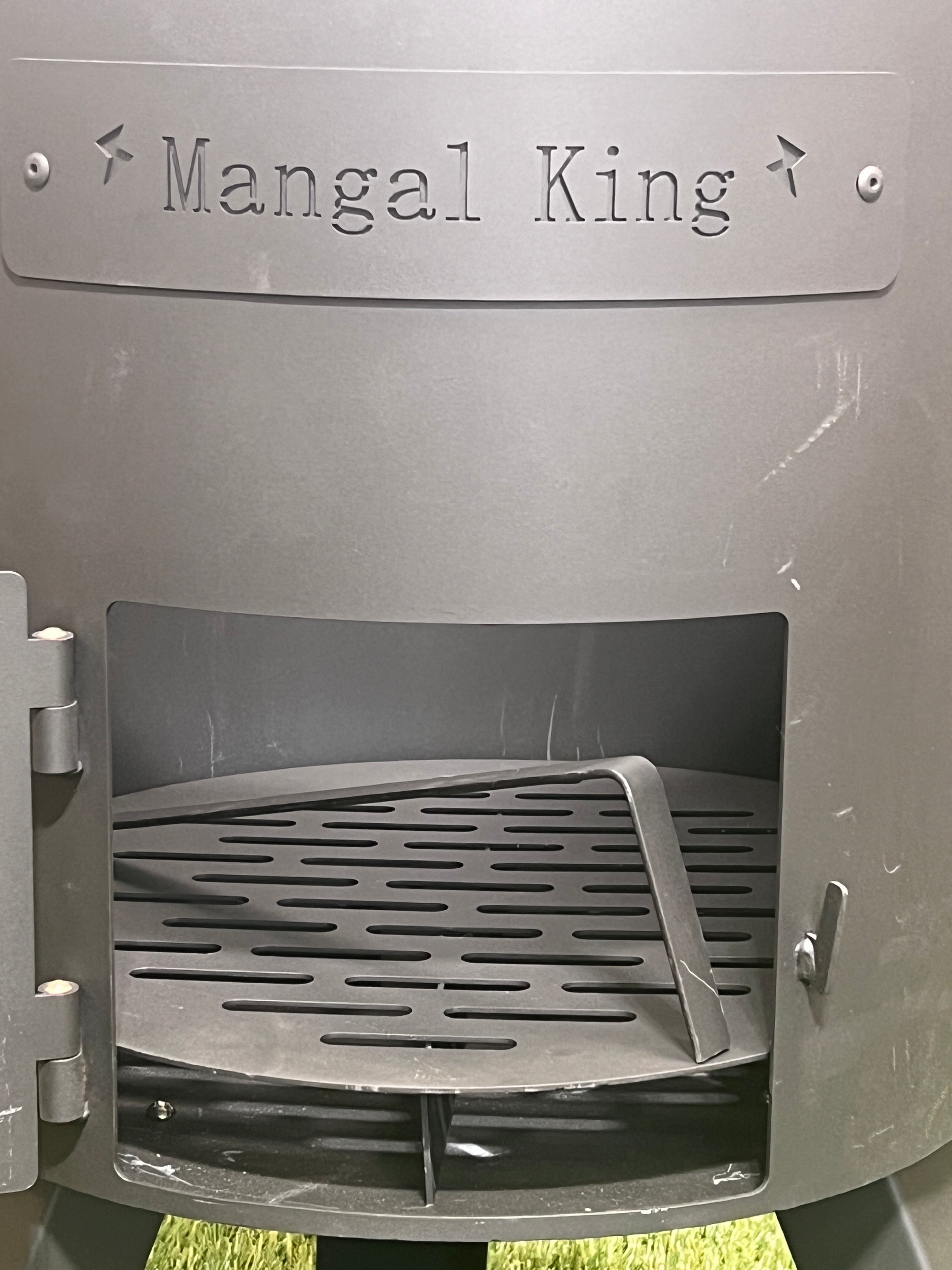 Uchag Oshton with chimney and damper wood burning oven for Cast iron Kazan for making Plov by Mangal King